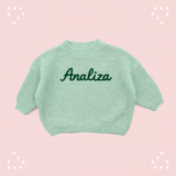Personalized Baby Sweater – Uniek & Liefdevol – Geborduurde Gepersonaliseerde Baby Trui