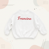 Personalized Baby Sweater – Uniek & Liefdevol – Geborduurde Gepersonaliseerde Baby Trui
