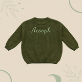 Personalized Baby Sweater – Uniek & Liefdevol – Geborduurde Gepersonaliseerde Baby Trui