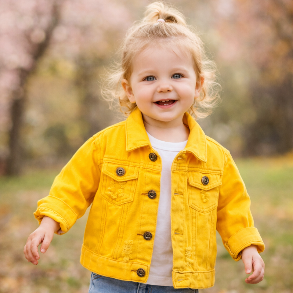 Candy Color Spijkerjas – Lichtgewicht Denim Jacket voor Kinderen