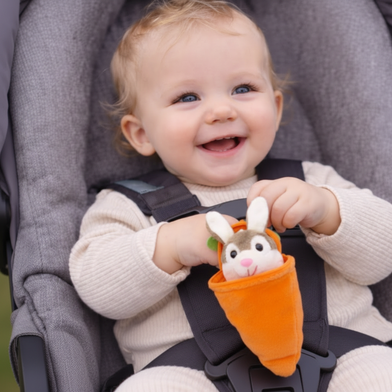 Personalized Bunny – Ultiem Paascadeau - Pluche wortelkonijn met naam