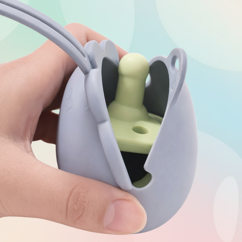 Personalized Pacifier Case – Gegraveerd & Praktisch – Gepersonaliseerde fopspeen houder
