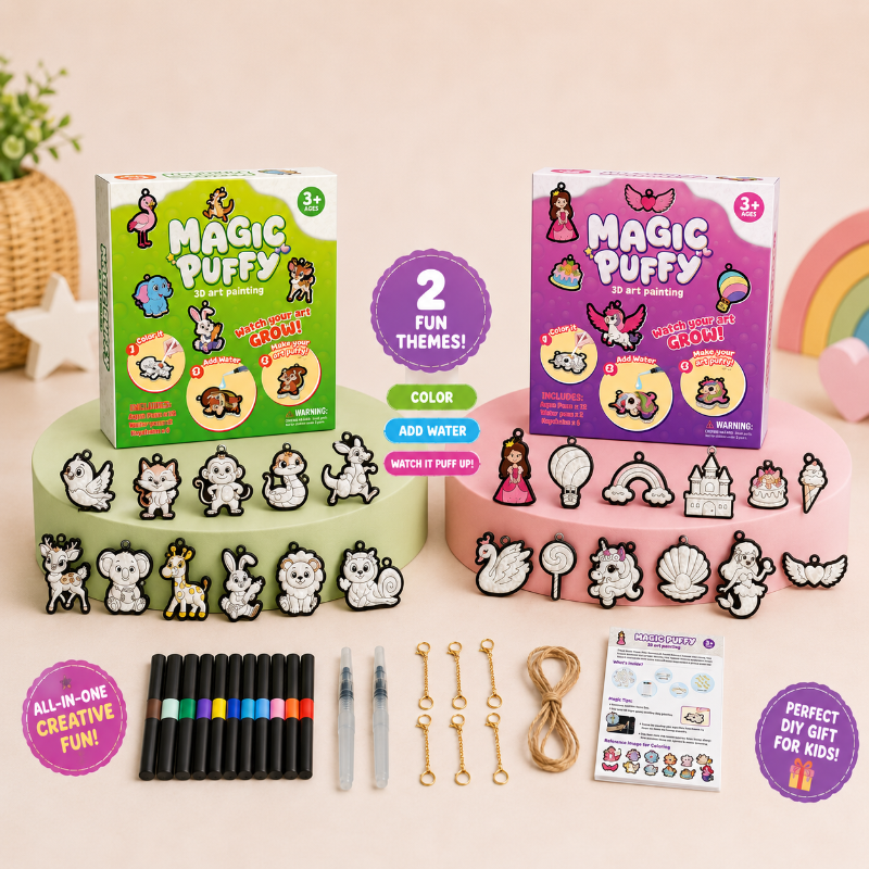 Magic Puff Paint – Creatief & Interactief – Knutsel Set met magische schuimtextuur