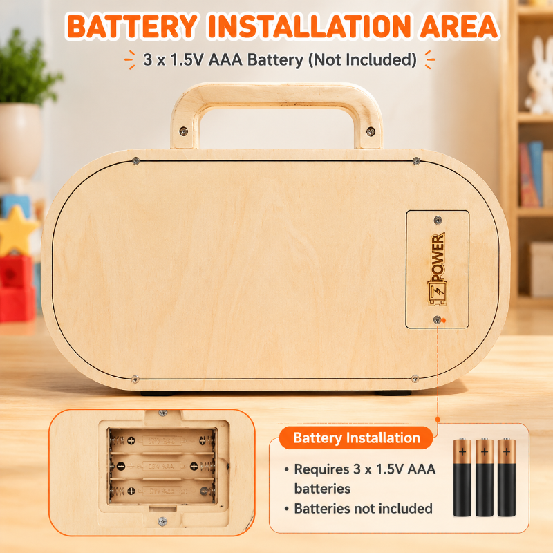 Wooden Busy Board – Motoriek & Interactief – Activiteiten Muziek Bord
