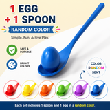 Wooden Egg Spoon Game – Motoriek & Leren – Eierrace Balans Spel