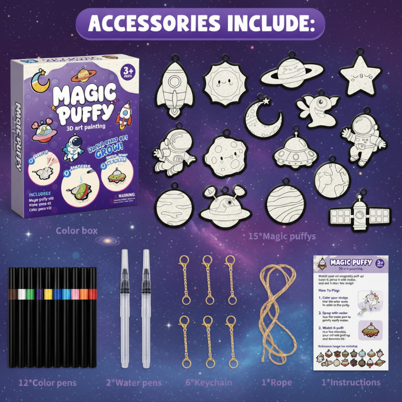Magic Puff Paint – Creatief & Interactief – Knutsel Set met magische schuimtextuur