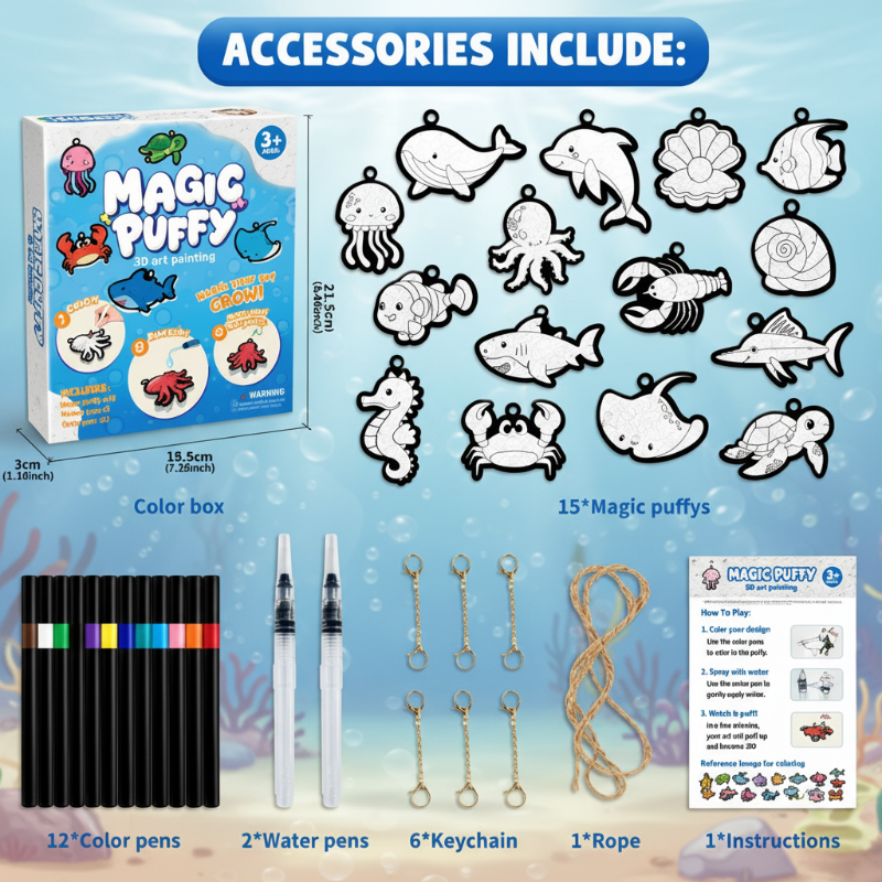 Magic Puff Paint – Creatief & Interactief – Knutsel Set met magische schuimtextuur