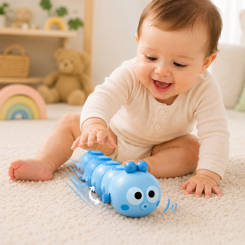 Wind-Up Caterpillar – Speels & Bewegend – Kruip Speelgoed