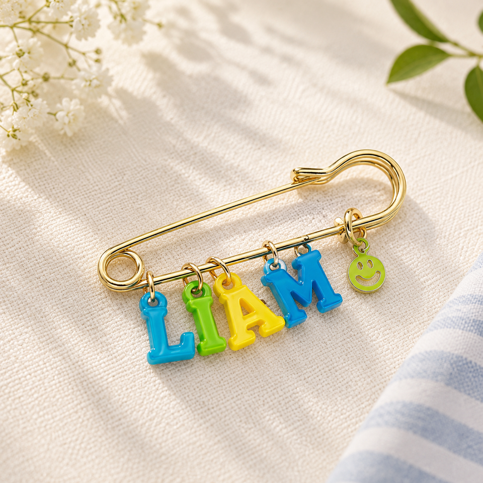 Personalized Charm Pin – Persoonlijk & Stijlvol – Naam Broche