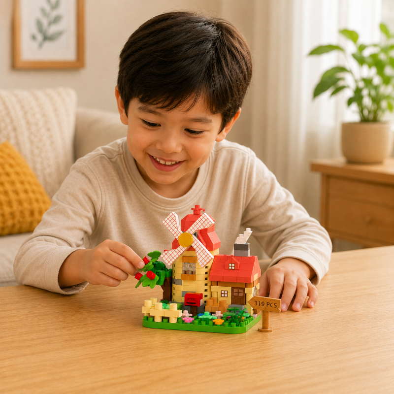 DIY Windmill Building Blocks – Creatief & Uitdagend – Bouwstenen Set