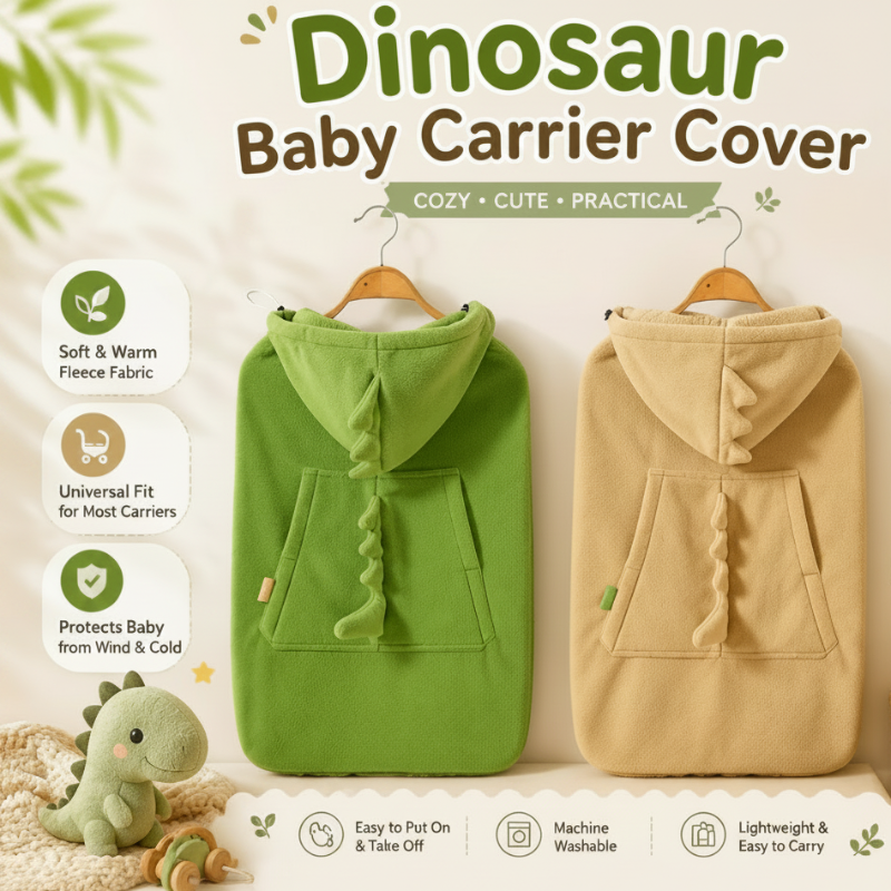 Dinosaur Baby Carrier Cover – Warm & Comfort – Dino Baby Deken