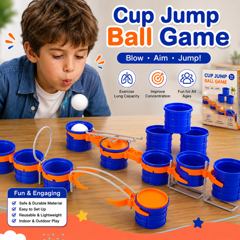 Cup Jump Ball Game – Actief & Interactief – Puff Ball Gezelschapsspel