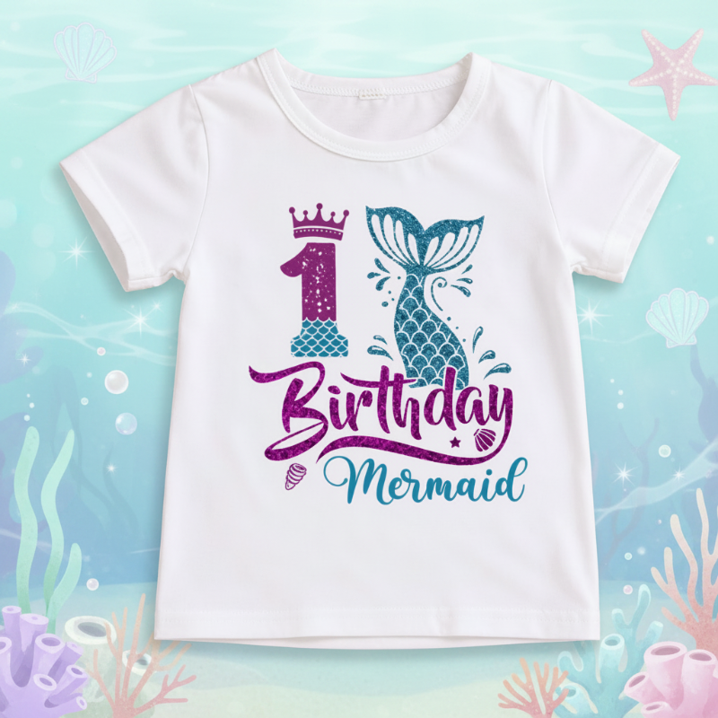 Birthday Graphic Tee – Schattig & Luchtig – Verjaardag Kinder T-shirt