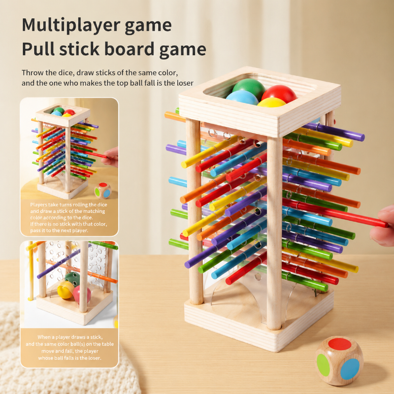 Wooden Stick Battle Game – Denken & Interactief – Strategie Bordspel