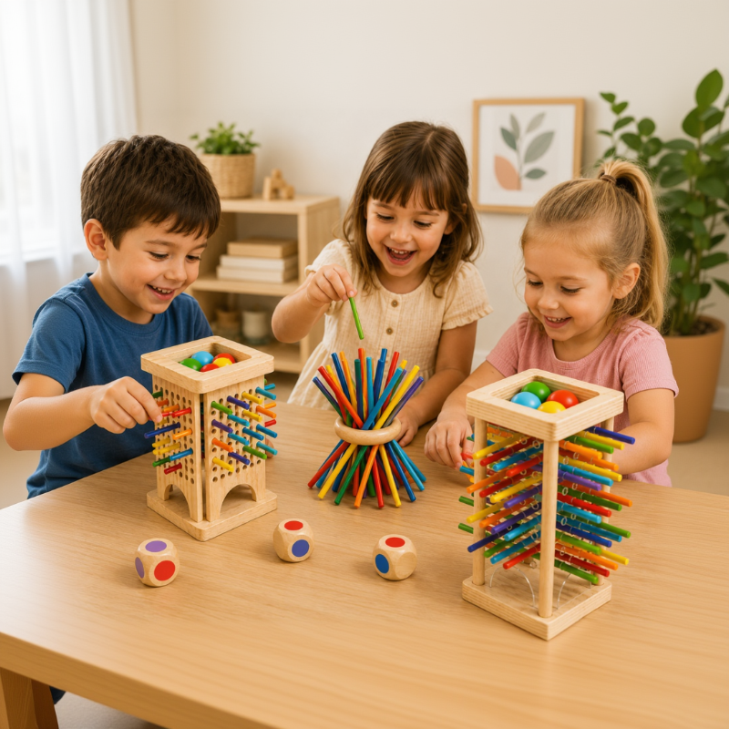 Wooden Stick Battle Game – Denken & Interactief – Strategie Bordspel