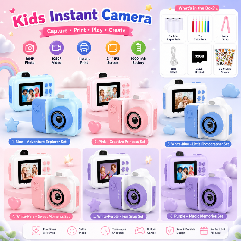 Instant Print Camera – Creatief & Interactief – Instant Kinder Camera