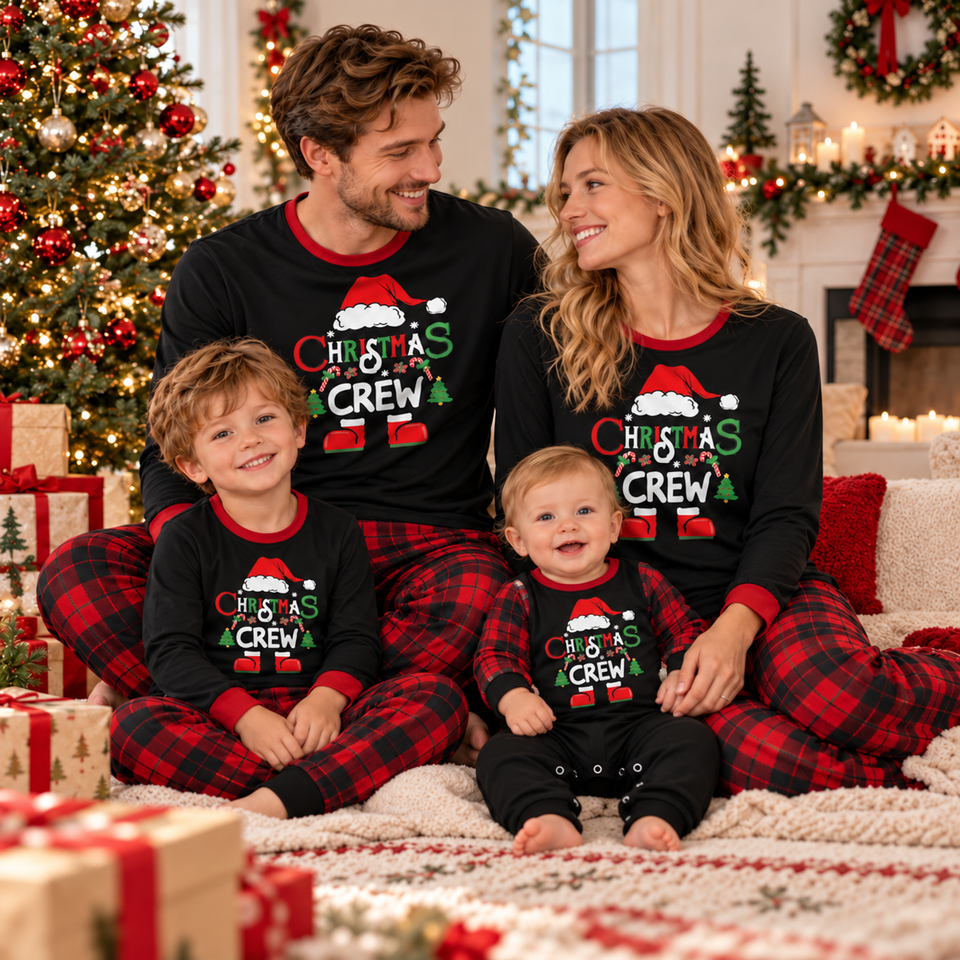 MerryCrew – Feestelijk & Gezellig – Matching Kerstkleding voor het Hele Gezin