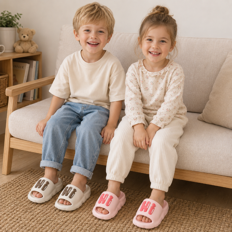 CloudWalk – Comfortabel & Antislip – 'Hi' Kinderslippers