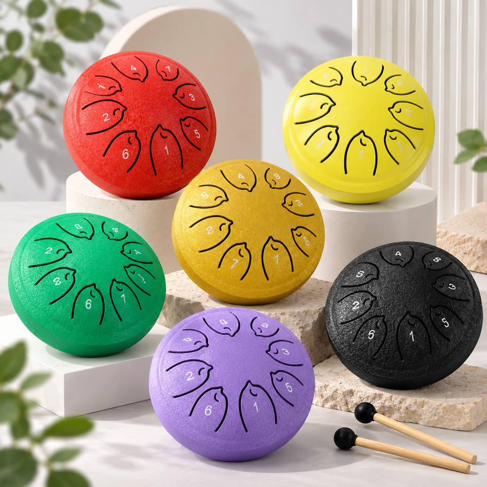 TinyHarmony – Compact & Muzikaal – 8-Noten Tongue Drum