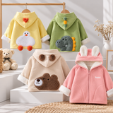 WinterBuddies – Warm & Schattig – Kinder Winterjas met Dierenprint
