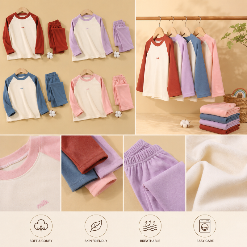 CozyBabe – Zacht & Comfortabel – Kinder Pyjama Set