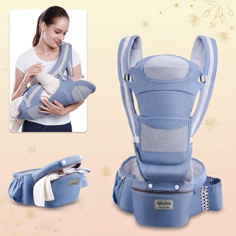 CozyCarry – Handig & Verstelbaar – 3-in-1 Kinder Draagzak