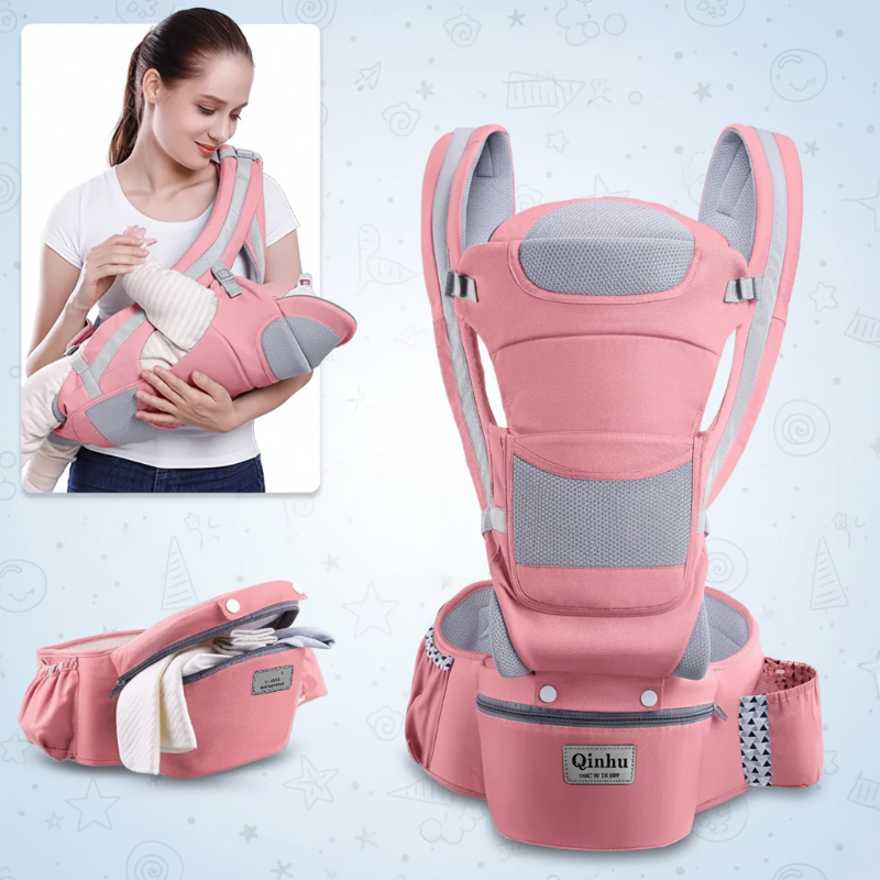 CozyCarry – Handig & Verstelbaar – 3-in-1 Kinder Draagzak