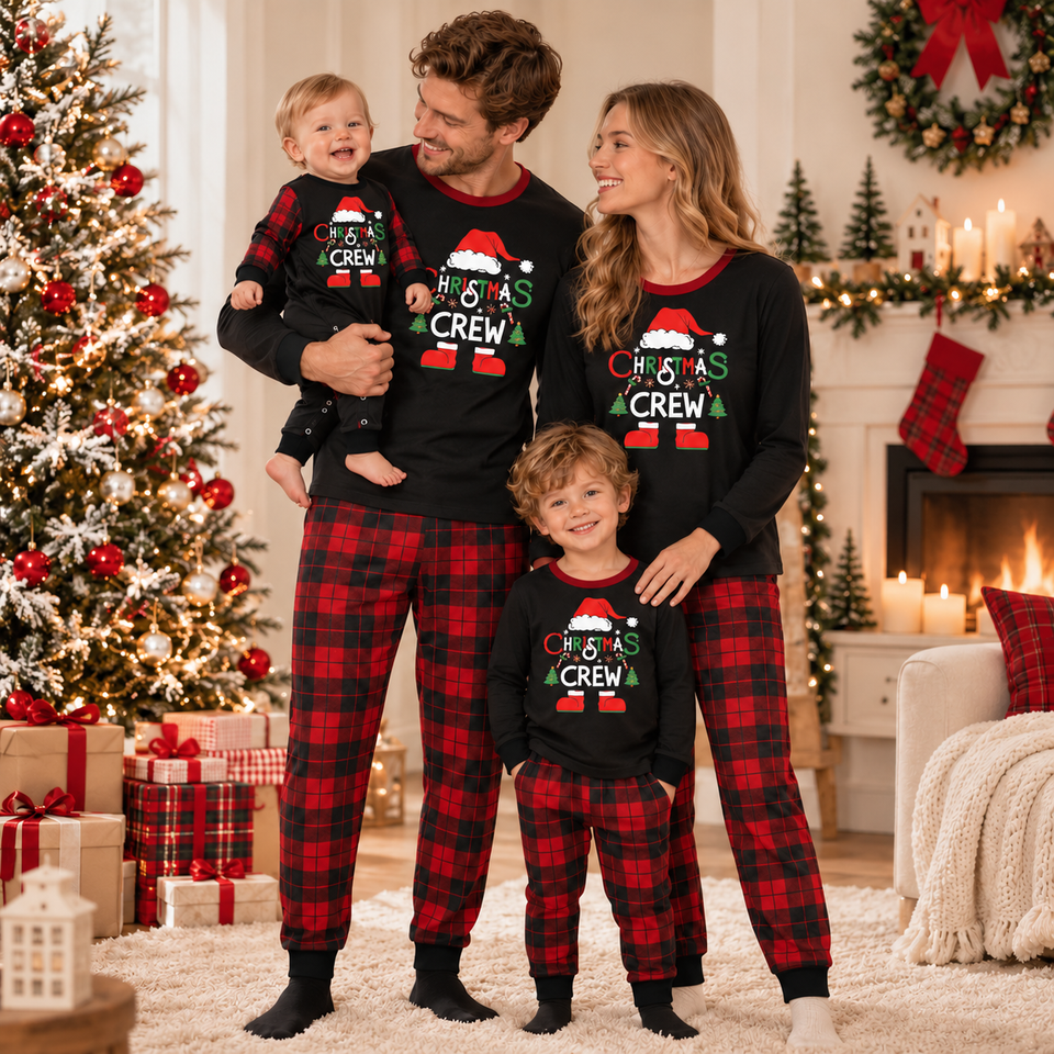 MerryCrew – Feestelijk & Gezellig – Matching Kerstkleding voor het Hele Gezin