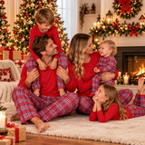 HolidayMatch – Warm & Comfortabel – Familie Kerstpyjama met Ruitjesprint