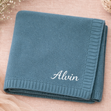 Personalized Baby Blanket – Zacht & Uniek – Katoenen Gepersonaliseerd Geborduurde Deken