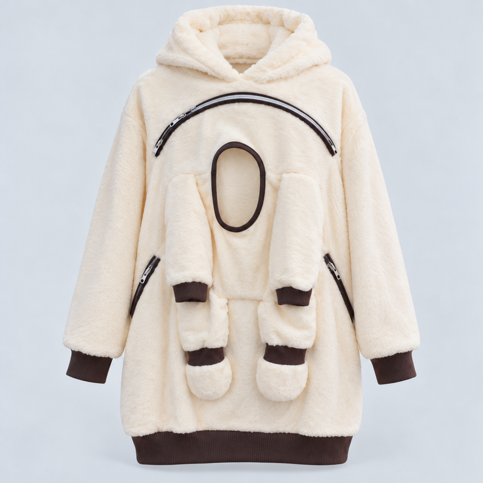 MamaHug – Warm & Praktisch – 2-in-1 Draaghoodie voor Mama en Baby