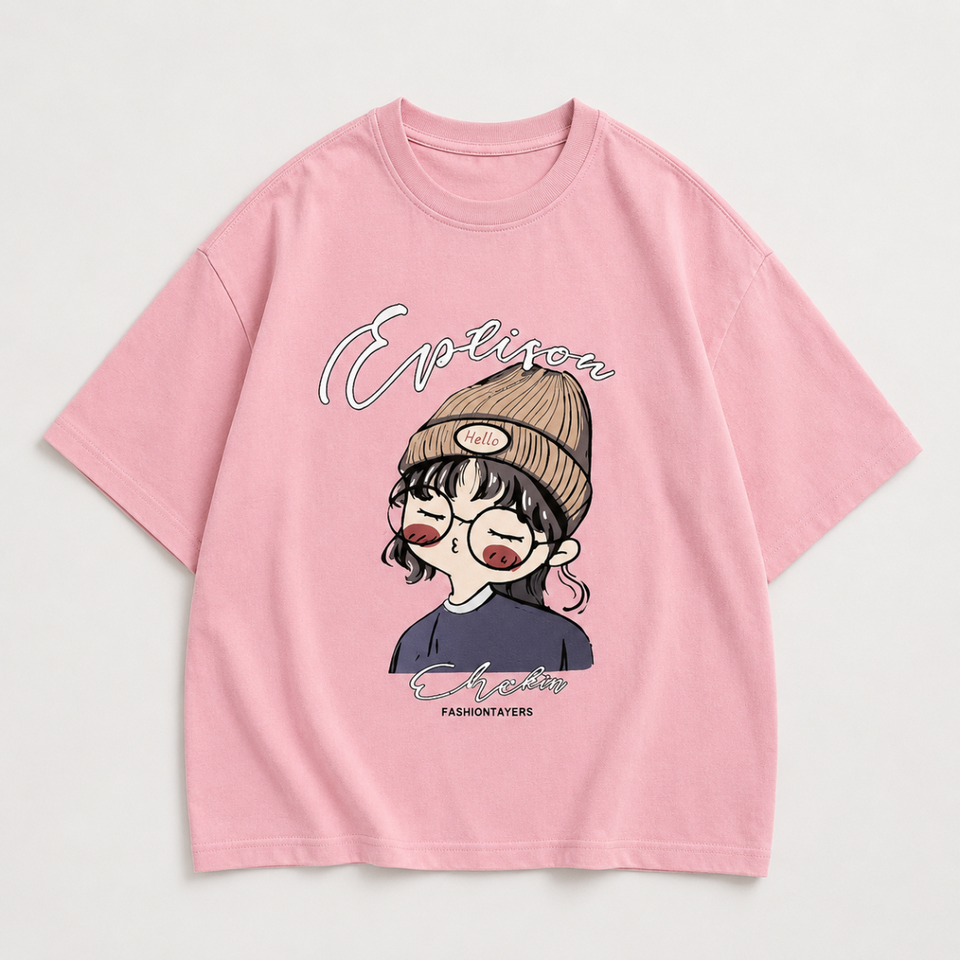 CuteStyle – Trendy & Comfortabel – T-shirt met oversized cartoonprint