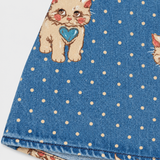 DenimCutie – Vrolijk & Comfortabel – Meisjesrokje van Denim met Print