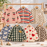 WarmHug – Comfortabel & Trendy – Kinder Fleece Jas met Speelse Prints