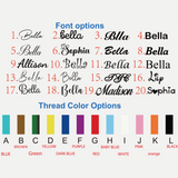 Striped Name Pouch – Gepersonaliseerd & Stijlvol – Make-up Tas