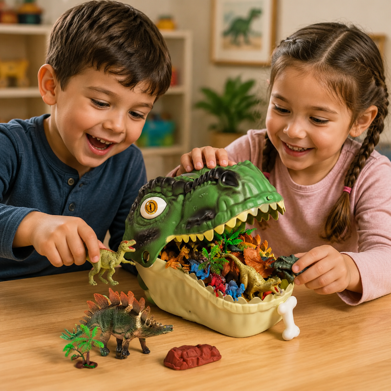 DinoWorld – Creatief & Realistisch – Dino Hoofd Speelset