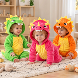 TinyDino – Warm & Speels – Baby Dieren Onesie met Dinosauruscapuchon
