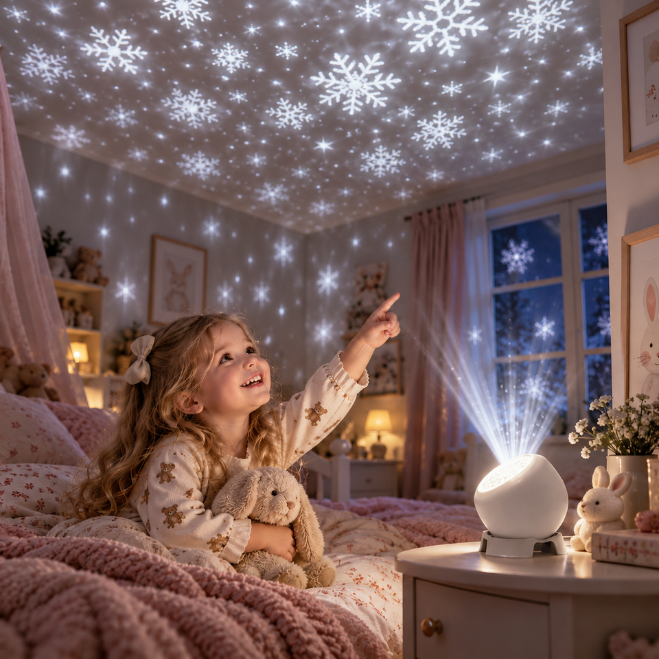 FrostyLight – Magisch & Sfeervol – Roterende Projectorlamp (Kerst & Halloween)