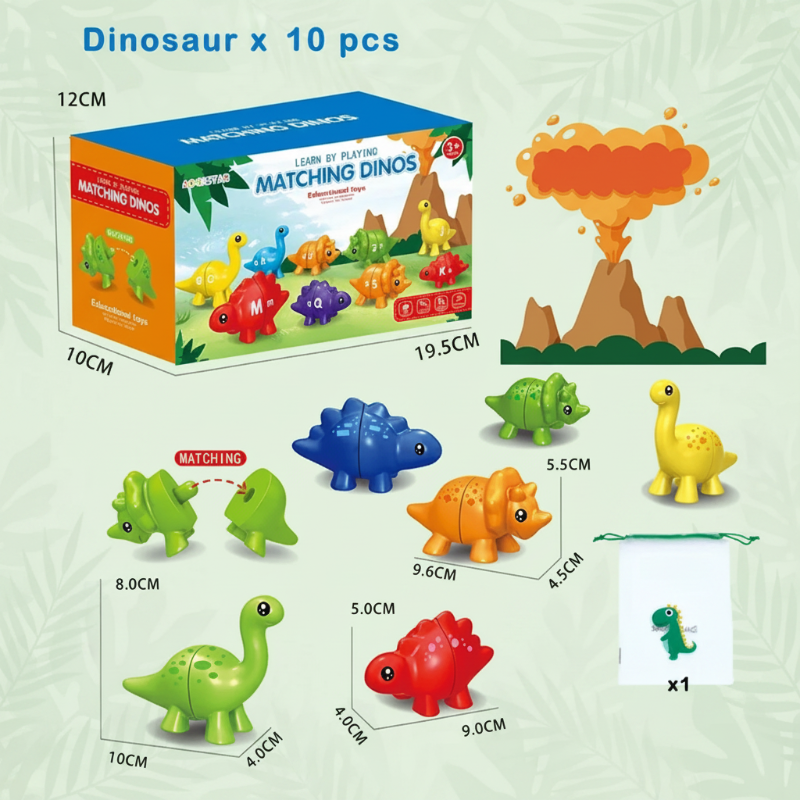 EduDino – Interactief & Creatief – Alfabet, Vormen En Nummers Dinosaurus