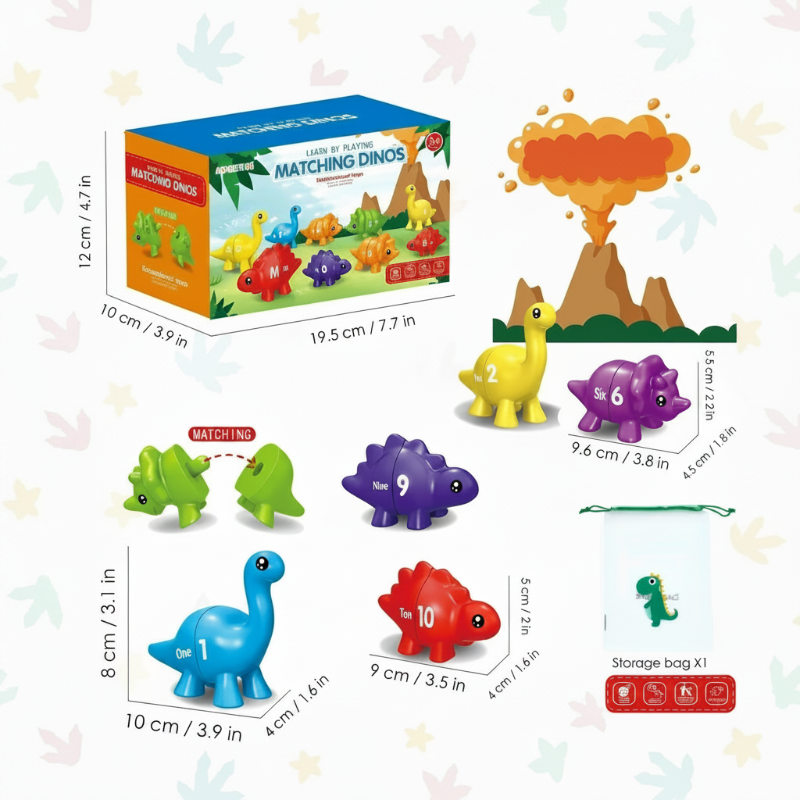 EduDino – Interactief & Creatief – Alfabet, Vormen En Nummers Dinosaurus