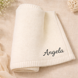 Personalized Baby Blanket – Zacht & Uniek – Katoenen Gepersonaliseerd Geborduurde Deken