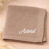 Personalized Baby Blanket – Zacht & Uniek – Katoenen Gepersonaliseerd Geborduurde Deken