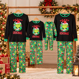 ChristmasGrinch – Speels & Gezellig – Familie Kerstpyjama met Grinchprint
