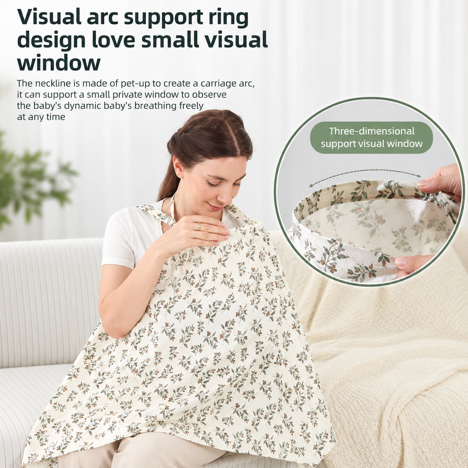 NurseEase – Praktisch & Comfortabel – Katoenen Borstvoedingsdoek voor Mama en Baby