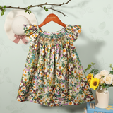 Floral Dress – Licht & Luchtig – Meisjes Flutter Sleeve Jurk