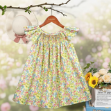 Floral Dress – Licht & Luchtig – Meisjes Flutter Sleeve Jurk