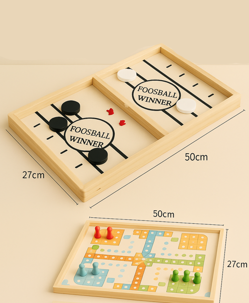 Foosball™ - Gemakkelijk Op Te Zetten - Houten bordspel