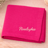 Personalized Baby Blanket – Zacht & Uniek – Katoenen Gepersonaliseerd Geborduurde Deken