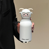 AnimalSip – Schattig & Praktisch – Kinder RVS-Thermosfles met Dierenprint
