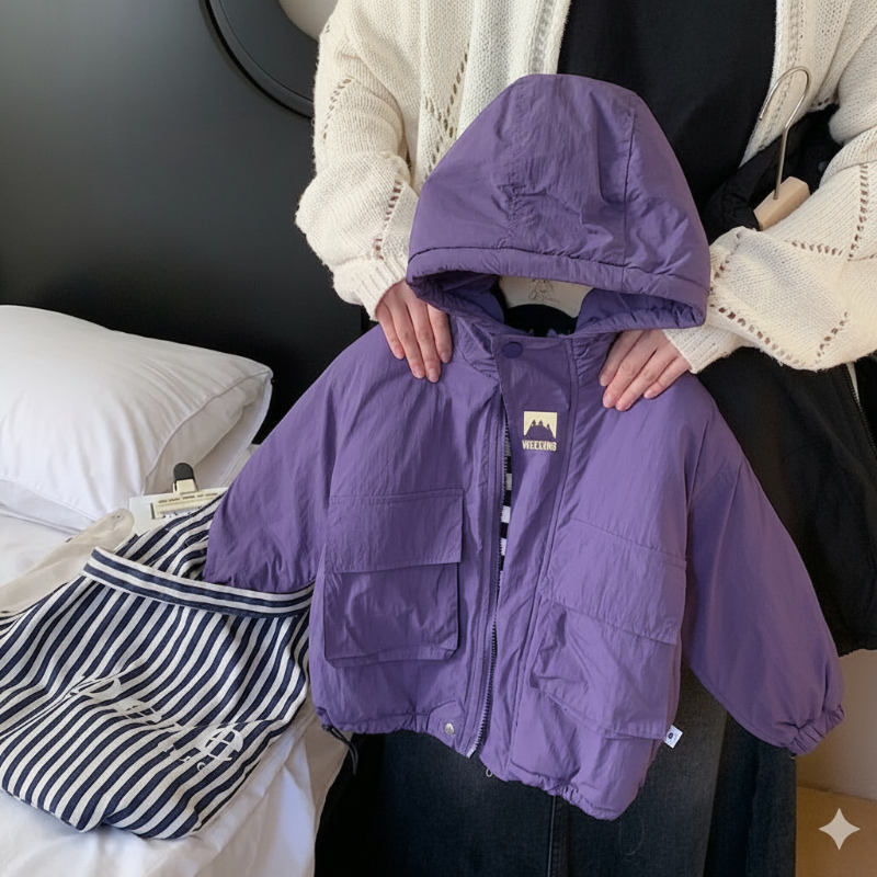 LiloWear – Winddicht & Waterafstotend – Kinder Windjas met Capuchon